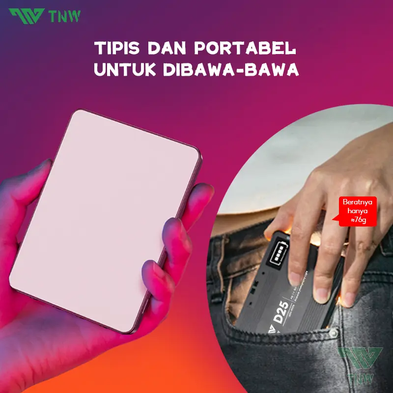 TNW D25 Ring Light Portabel 5